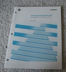 Allen Bradley Getting Started Guide For Hand-Held Terminal 1747-PTA1E 1747-PT1