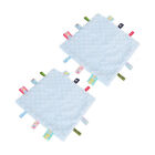 2pcs Baby Tags Security Blanket Pure 3D Particle Sensory Development Baby C 2BB