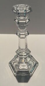 Very Rare TIFFANY & Co. Crystal Candle Holder 8.5 inches tall. Signed. 