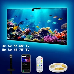 RGB LED TV Hintergrundbeleuchtung mit Kamera Lichtstreifen für 55-75 Zoll PC/TV - Bild 1 von 16