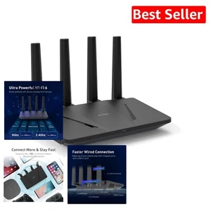 Ultra-Fast WiFi 6 Router with OpenVPN & WireGuard - Stream & Game Without Limits - Picture 1 of 13