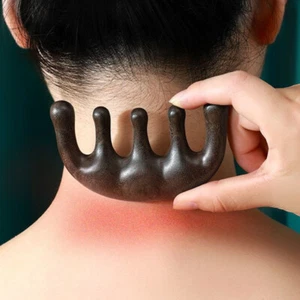 1PCS Meridian Massage Comb Five-Tooth Handleless Wooden Point C;;b - Picture 1 of 7