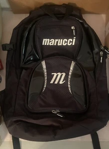 Marucci Back Bat Pack Rucksack schwarz mit Haken & verlängerter Tasche - Bild 1 von 13
