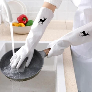 1 Pair Washing Up Gloves Kitchen Dish Washing Laundry Household Rubber Glove-xx - Imagen 1 de 9