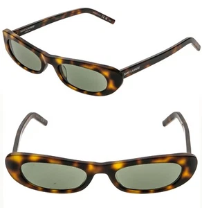 SAINT LAURENT SHADE SL 557 SL557 Brown Green Narrow Slim Sunglasses Unisex 002 - Picture 1 of 11