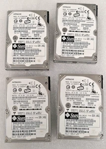 4pc - Hitachi SAS LOT HUC101414CSS300 146GB Hard Drive 10K RPM N13508 SUN 6gbspd - Picture 1 of 9