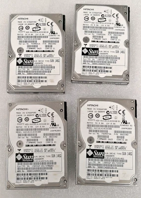 4pc - Hitachi SAS LOT HUC101414CSS300 146GB Hard Drive 10K RPM N13508 SUN 6gbspd - Image 1 of 4
