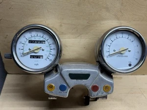 1988 Yamaha Virago XV 750 Speedo Speedometer Gauge Cluster GAUGES OEM GOOD 17.5k - Picture 1 of 18