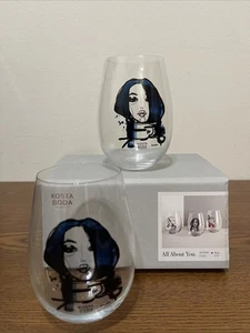 Kosta Boda Sweden 1742 - All About You - Blue tumbler 57cl 2-pack - Picture 1 of 9