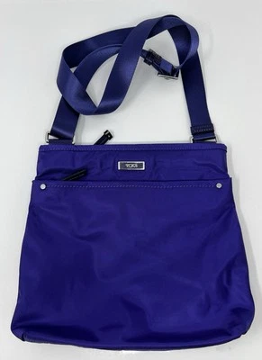 TUMI Purple Nylon Messenger Crossbody Bag Purse - Image 1 of 4