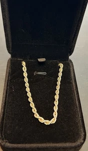 Cadena cuerda plata 925 20 pulgadas - Imagen 1 de 6