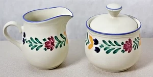 EPOCH Creamer & Sugar Bowl with Lid – Glastonbury Pattern - Picture 1 of 12