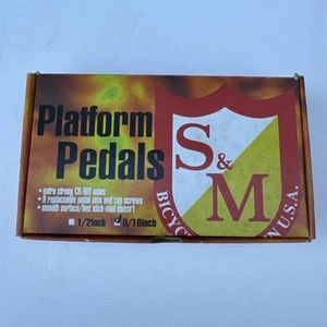 S&M Bikes BMX Mid School Empty Pedal Box Racing Bicycle Late 1990's Bike Bicycle - Picture 1 of 7