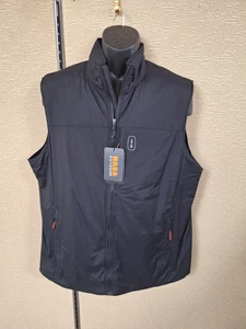 Bass Outdoor Men's Size XL Black Zipper Vest 90% Nylon 10% Spandex NWT - Picture 1 of 19