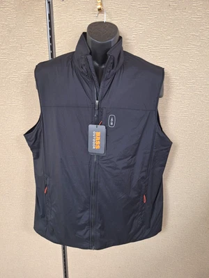 Bass Outdoor Men's Size XL Black Zipper Vest 90% Nylon 10% Spandex NWT - Image 1 of 4