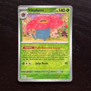 Vileplume 045/165 Pokemon 151 Escarlata y Violeta Holograma Inverso Raro Casi Nuevo - Imagen 1 de 2