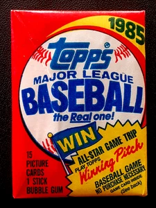 Paquete de béisbol Topps 1985 sin abrir (marca McGwire/Roger Clemens RC???) 96845 - Imagen 1 de 2