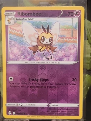 Ribombee Reverse Holo Uncommon SWSH07: Evolving Skies 079/203 NM - Image 1 of 2