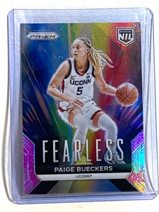 2025 Panini FEARLESS #F-1 PAIGE BUECKERS Pink Camo Prizm UConn NIL SP - Picture 1 of 2