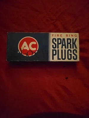 Vintage AC 85TS Fire Ring Spark Plug Box Of 8 NOS 5612142 - Image 1 of 4