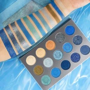 Blau Lidschatten Palette Matt Glitzer HochpigmentiertePro Eyeshadow Palette G... - Bild 1 von 7