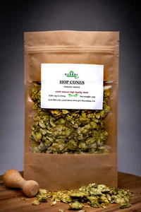 Hop Cones Dried Herbal Tea Calming Sleep Relaxation Support Chmiel Szyszki - Picture 1 of 4