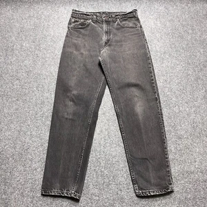 Vintage Levis Jeans Herren 32x30 Schwarz 550 Relaxed Fit Tapered USA 90s Etikett 33x30 - Bild 1 von 11