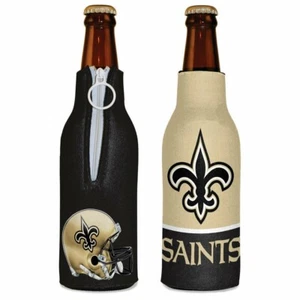 New Orleans Saints NFL Bottle Cooler Two-Sided Zip Up Design - Picture 1 of 1