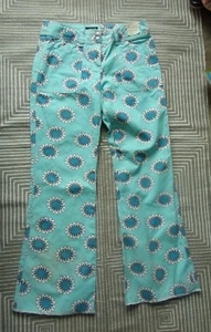 Mini Boden Hose Jeans 152 Blau türkis Sommer Primeln Retro Hippie NEU - Bild 1 von 6