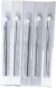 18G 5 Pieces Body Ear Navel Nose Lip Nipple Piercing Needles - Picture 1 of 12
