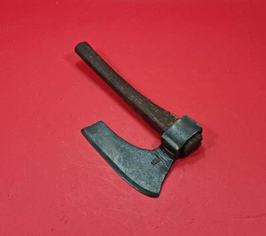 19th c Antique Rare Primitive Wrought Hewing Goosewing Bearded broad Axe Hatchet - Picture 1 of 5