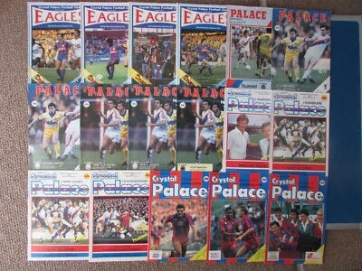 CRYSTAL PALACE Home Programmes 1983-1988 - Joblot of 17 - All Listed - Image 1 of 4