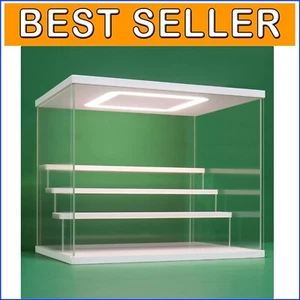 Premium Acrylic Display Box with LED Lighting - Dustproof Collector's Organizer - Picture 1 of 9