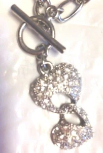 New Double Heart Sparkly Bracelet - Picture 1 of 3