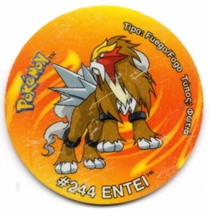 #244 ENTEI TAZO Nº35 POKEMON STICKER TAZOS 2001 MATUTANO SIN PEGATINA - Bild 1 von 2