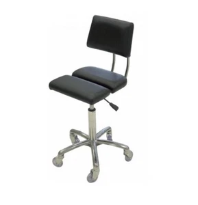 Dove Black Cutting Stool Chrome Base - Picture 1 of 1