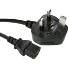 Kettle Lead Power Cable Cord UK Plug to IEC C13 For PC Monitor TV