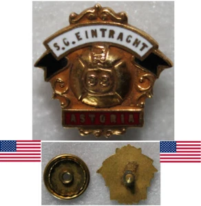 Soccer Soccer Pin Badge USA * SC EINTRACHT ASTORIA NEW YORK 1933 - Picture 1 of 6