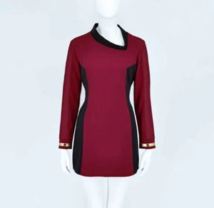 Cosplay seltsame neue Welten Uhura rot Kleid Uniformen Startflotte Shirts Kostüme - Bild 1 von 12