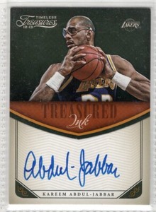 🔥 2012-13 TREASURED INK KAREEM ABDUL-JABBAR ON CARD AUTO🔥