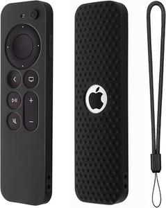 Silicone Cover for Apple TV 4K Siri Remote 2021, 2Nd Gen Remote Control Case (Bl - Picture 1 of 12