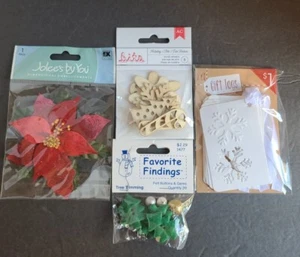 Scrapbooking supplies lot~ Various Types of Holiday Items ~ 6 Packets - Picture 1 of 3