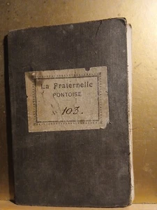 livre de comptes la fraternelle pontoise - Imagen 1 de 2