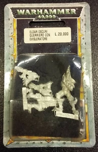 Warhammer 40K blister Dark Eldar OSCURI EVISCERATORE Warrior with SHREDDER SEAL - Imagen 1 de 2