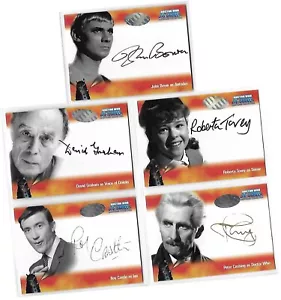 Dr Who Big Screen Additions - 5 Card Autograph/Auto Set A1 A2 A3 A4 A5 - 2008 - Picture 1 of 3