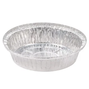 Pactiv Padella contenitore monouso rotonda in alluminio argento, 37 oz. | 250/Custodia - Foto 1 di 1