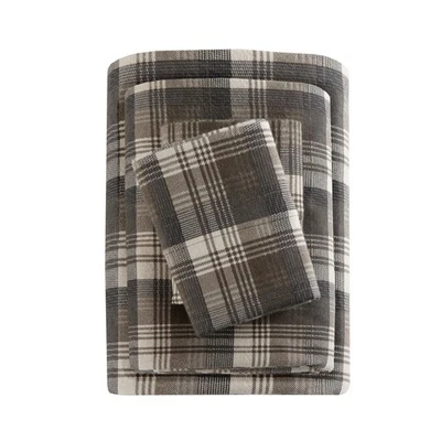 Juego de sábanas de algodón Woolrich estampado de dijes de cabaña, sábanas de franela 100 % algodón Wa... Foto 1 de 4