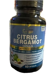 Citrus Bergamot Extract Capsules 60 Capsules Exp 3/2027 Sealed - Picture 1 of 3