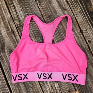 Victoria Secret Athletic VSX Sports Bra: Size Large, Hot Pink, Racer Back - Picture 1 of 4