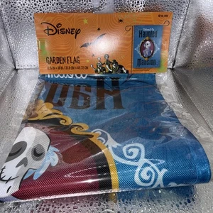 Disney Halloween Garten Flagge 12,5"x 18" WILLKOMMEN IN DER VERWUNSCHENEN VILLA - Bild 1 von 1